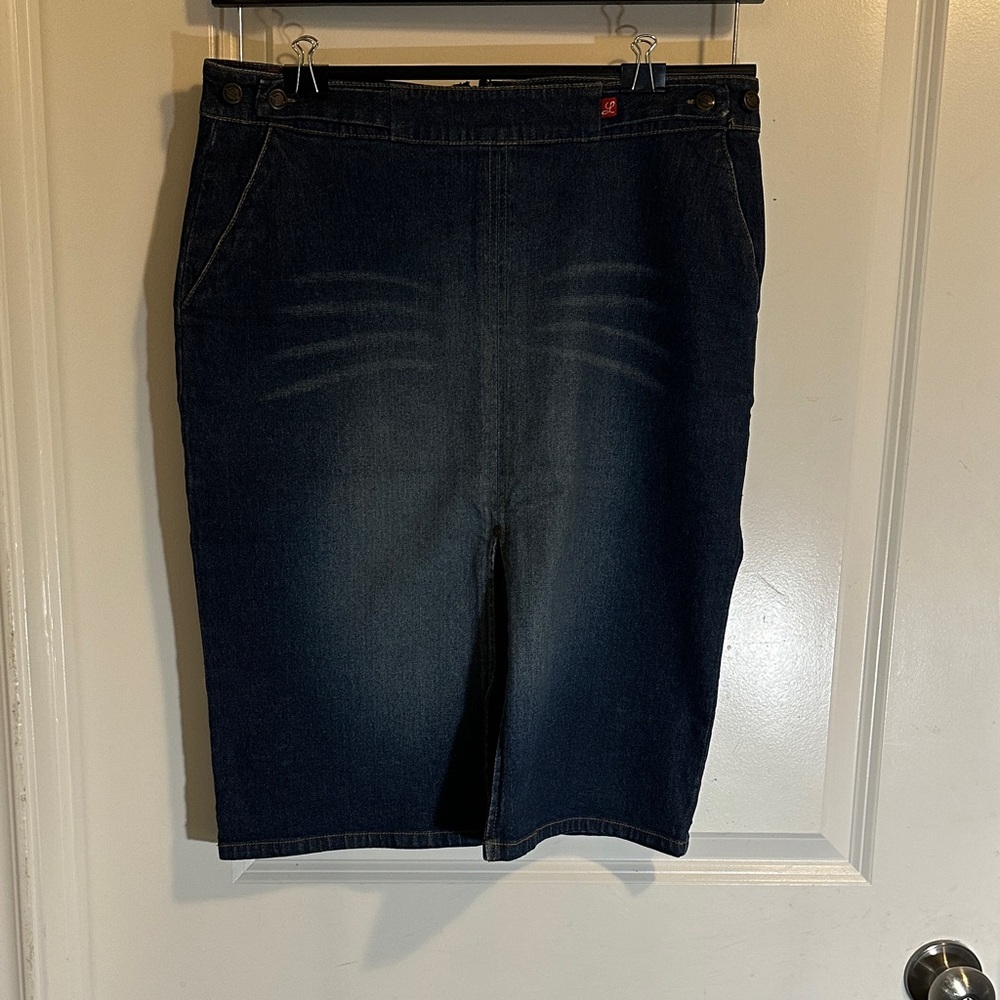 Dark Denim Skirt